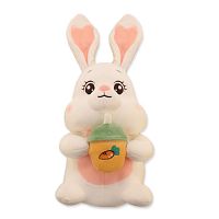 Мягкая игрушка Кролик со стаканчиком 45 см
