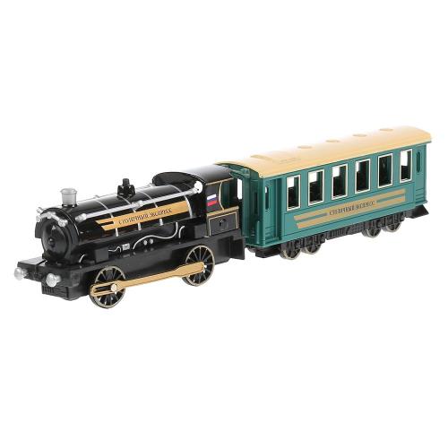 Модель Поезд с вагоном Технопарк CT10-038-BU-WB