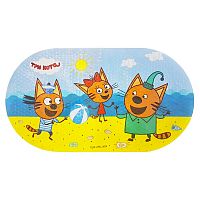 Коврик противоскользящий Три кота Пляжный волейбол 69х39 см Uviton DF-227