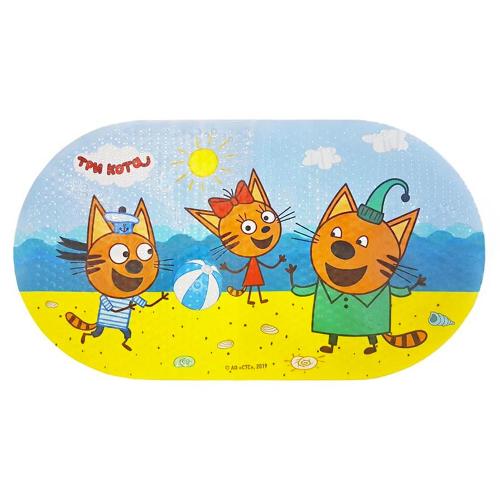 Коврик противоскользящий Три кота Пляжный волейбол 69х39 см Uviton DF-227