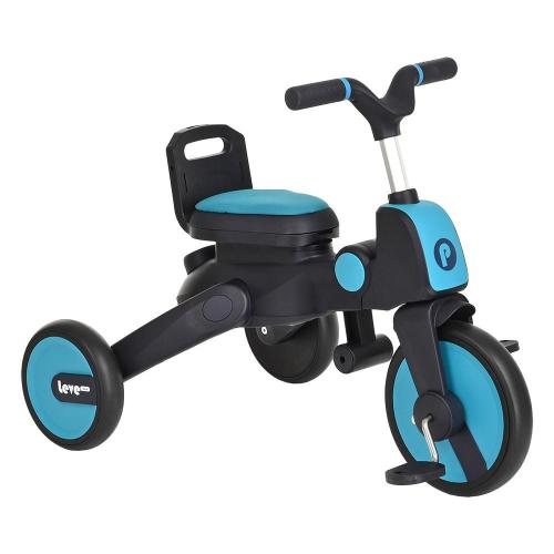 Детский трёхколёсный велосипед Leve Lux Pituso S03-2-Ice синий фото 4