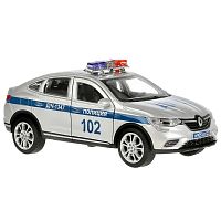 Машинка металлическая  Renault Arkana Полиция  Технопарк ARKANA-12POL-SR