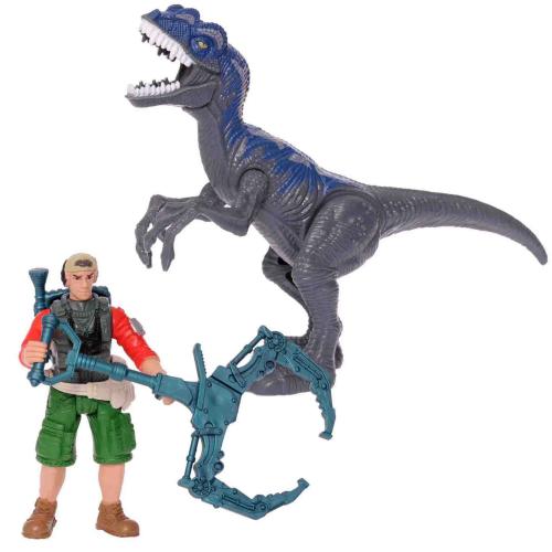 Игровой набор Мегалозавр и охотник со снаряжением Chap Mei 542044 фото 2