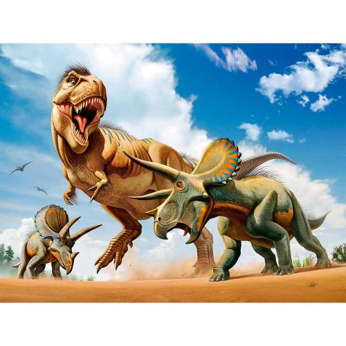 Стерео пазл Prime 3D 10329 Тираннозавр против трицератопса фото 2