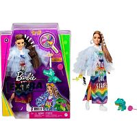 Кукла Barbie Экстра Rainbow Dress Mattel GYJ78