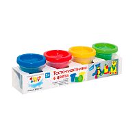 Набор для творчества Тесто-пластилин 4 цвета Genio Kids TA1008V